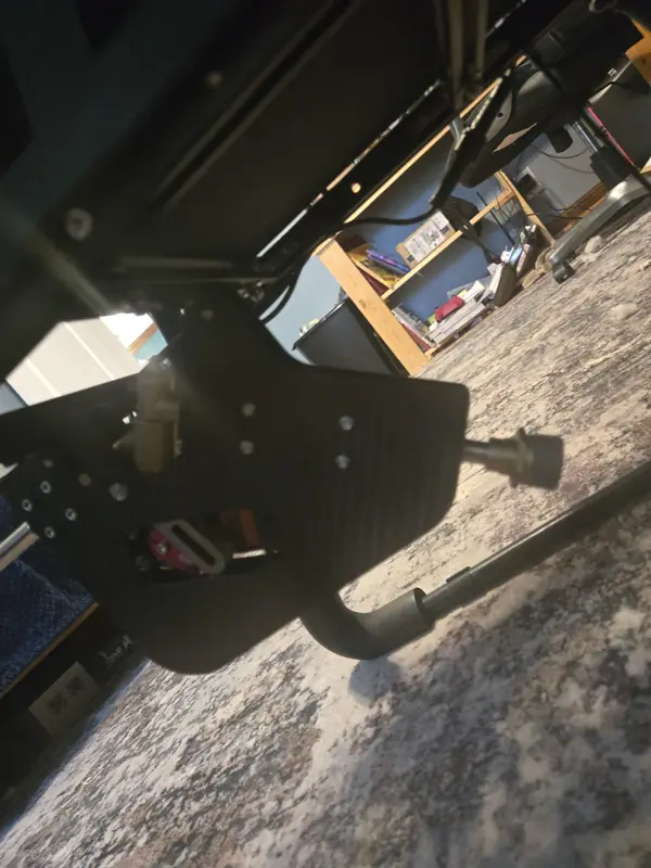 Close-up of the cleaning drone arm and frame